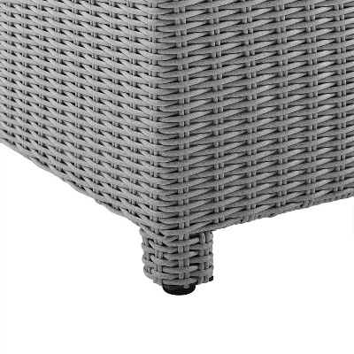 Bradenton 3pc Outdoor Wicker Sofa & 2 Ottoman Set - Navy/Gray - Crosley 10 Bradenton 3pc Outdoor Wicker Sofa & 2 Ottoman Set - Navy/Gray - Crosley - Image 10