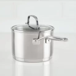KitchenAid 3qt 3-Ply Blasé Stainless Steel Induction Saucepan With Lid Silver -Quality Garden Outdoor Store GUEST 238938cb 2874 4518 a409 91ce5e2bb20e