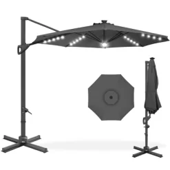 Best Choice Products 10ft 360-Degree Solar LED Cantilever Patio Umbrella, Outdoor Hanging Shade W/ Lights 19 Best Choice Products 10ft 360-Degree Solar LED Cantilever Patio Umbrella, Outdoor Hanging Shade W/ Lights -Quality Garden Outdoor Store GUEST 24727feb 2d05 4fc5 a3d8 e865d71ef074
