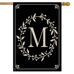 Briarwood Lane Classic Monogram Letter M House Flag Double-Sided 28" X 40"