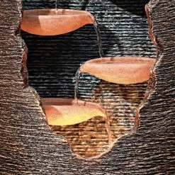 John Timberland Seven Cascade Rustic Outdoor Floor Water Fountain With LED Light 35" For Yard Garden Patio Home Deck Porch House Exterior Balcony -Quality Garden Outdoor Store GUEST 25203c62 810f 4c71 a060 0624f7aa0ba3