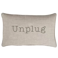 Indoor/Outdoor Unplug Embroidered Lumbar Throw Pillow - Sorra Home -Quality Garden Outdoor Store GUEST 258c57e8 27ba 4eb3 b2bb 4a99b597a276