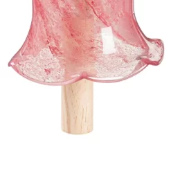 Evergreen Art Glass Speckle Pink Floral Shaped Bell Chime- 7 X 7 X 7 Inches Outdoor Decor -Quality Garden Outdoor Store GUEST 25a779a3 3b82 480f 849d f344e6bafa40