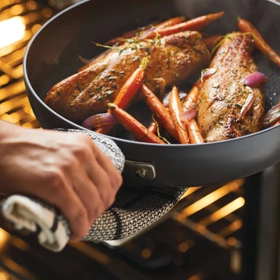 Anolon Advanced Home 10qt Covered Stockpot Moonstone 4 Anolon Advanced Home 10qt Covered Stockpot Moonstone - Image 4