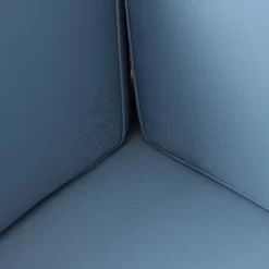 2pc Brava Outdoor Acacia Wood Right Arm Loveseat & Coffee Table With Cushion Teak/Blue - Christopher Knight Home -Quality Garden Outdoor Store GUEST 25c45e15 815b 4871 9b77 7bc3e01e807c