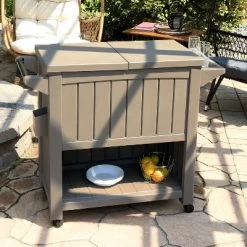 Sunnydaze Decor Sunnydaze Rolling Patio Serving Cart With Prep Table, Cooler And Storage -Quality Garden Outdoor Store GUEST 26f0a31a 5d3b 42c8 b823 bb41cd3fb5c3