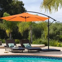 10' X 10' Outdoor Hanging Offset Cantilever Patio Umbrella With Easy Tilt - Devoko -Quality Garden Outdoor Store GUEST 27635182 2543 49e7 9a72 3b2ff7d97eb5