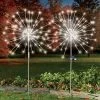 Collections Etc Solar Powered Starburst Garden Stake Lights - Set Of 2