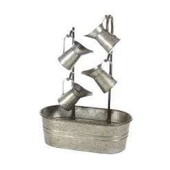 34" Metal Farmhouse Fountain Gray - Olivia & May -Quality Garden Outdoor Store GUEST 2968b92e 38c1 4e47 a1f0 9911cb277f0a