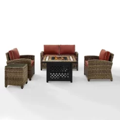 Crosley 5pc Bradenton Steel Outdoor Patio Fire Pit Furniture Set -Quality Garden Outdoor Store GUEST 2a2bb385 23f3 4970 9658 abaa9494fcc0