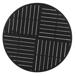 5pc Outdoor Dining Set With Sling Chairs & Metal Round Table With Umbrella Hole - Black - Captiva Designs -Quality Garden Outdoor Store GUEST 2a77ef1f d6a8 4f1d 9ffb b2581d155102