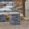 Ledgestone Tank Cover Gray - Real Flame