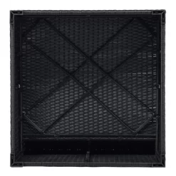 10pc Wicker Patio Sectional Seating Set With Cushion - Black/Beige - GODEER -Quality Garden Outdoor Store GUEST 2bff11b0 59b2 4ae7 9920 88cba315efdf