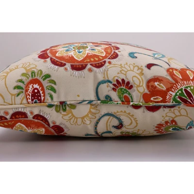 Set Of 2 Outdoor/Indoor 16.5" Throw Pillows Fanfare Sonoma - Pillow Perfect 1 Set Of 2 Outdoor/Indoor 16.5" Throw Pillows Fanfare Sonoma - Pillow Perfect