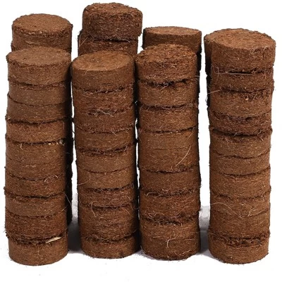 Farmlyn Creek 80 Pack 30mm Compressed Coco Coir Seed Starter, Fiber Soil Pellets Disks Plant Pot Disc 2 Farmlyn Creek 80 Pack 30mm Compressed Coco Coir Seed Starter, Fiber Soil Pellets Disks Plant Pot Disc - Image 2