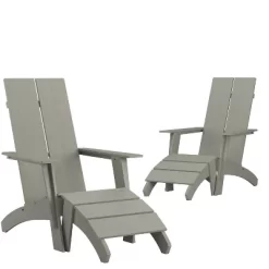 Emma And Oliver Set Of 2 Indoor/Outdoor 2-Slat Adirondack Style Chairs & Footrests 23 Emma And Oliver Set Of 2 Indoor/Outdoor 2-Slat Adirondack Style Chairs & Footrests -Quality Garden Outdoor Store GUEST 2da324f0 0bf9 445e 9862 be762a8f044c