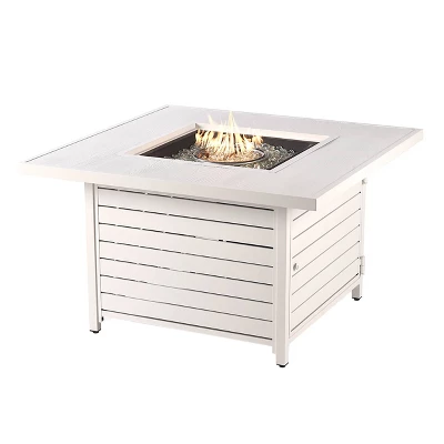 42" Square Aluminum 55000 BTUs Propane Contemporary Fire Table With 2 Covers - Oakland Living 11 42" Square Aluminum 55000 BTUs Propane Contemporary Fire Table With 2 Covers - Oakland Living - Image 11