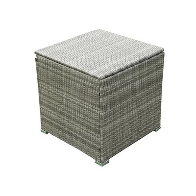 4pc Wicker Patio Seating Set With Cushions - Gray/Beige - GODEER 7 4pc Wicker Patio Seating Set With Cushions - Gray/Beige - GODEER - Image 7