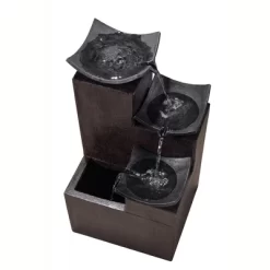 Teamson Home Outdoor Modern Stone-Look 4-Tier Floor Fountain, Brown -Quality Garden Outdoor Store GUEST 2e074a71 da58 4173 aab0 6036d5eaffef