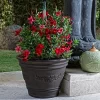Sunnydaze Decor Sunnydaze Indoor/Outdoor Patio, Garden, Or Porch Weather-Resistant Double-Walled Laurel Flower Pot Planter - 13" - Rust Finish