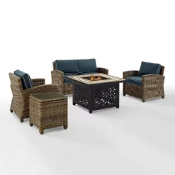 Crosley 5pc Bradenton Steel Outdoor Patio Fire Pit Furniture Set -Quality Garden Outdoor Store GUEST 2edabb43 5eb4 4049 94c2 5150cbd4ddce