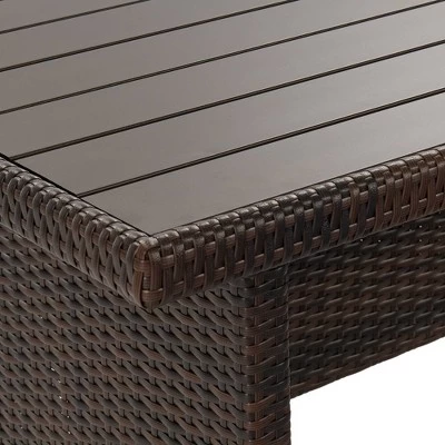 6pc Wicker Outdoor Conversation Set With Cushions & Ottomans - Orange - EDYO LIVING 10 6pc Wicker Outdoor Conversation Set With Cushions & Ottomans - Orange - EDYO LIVING - Image 10