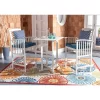 Pate 3pc Bistro Set - White/Navy - Safavieh
