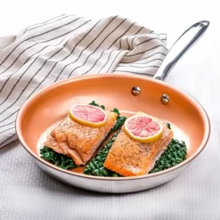 Gotham Steel 10" Stainless Steel Nonstick Fry Pan With Stay Cool Handle