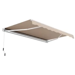 Costway Retractable Patio Awning Aluminum Deck Sunshade Shelter Outdoor Beige -Quality Garden Outdoor Store GUEST 2fb3ec29 2bb9 4233 ac62 3deb3192cc15