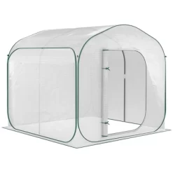 Outsunny 7' X 7' X 6' Portable Walk-in Greenhouse, Pop-up Setup, Outdoor Garden Canopy Hot House, Zipper Door -Quality Garden Outdoor Store GUEST 303c7d28 4395 4ae5 9895 85d9e9b0f44f