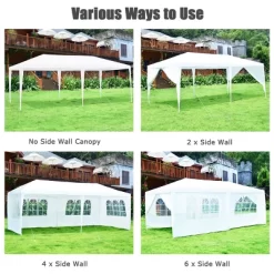Costway 10'x20' Canopy Tent Heavy Duty Wedding Party Tent 6 Sidewalls W/Carry Bag 12 Costway 10'x20' Canopy Tent Heavy Duty Wedding Party Tent 6 Sidewalls W/Carry Bag -Quality Garden Outdoor Store GUEST 33fddcb9 ee89 4dfe bb20 995580599b11