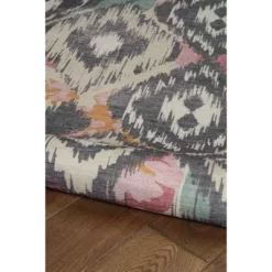 Govan Washable Outdoor Rug Ivory/Charcoal - Linon -Quality Garden Outdoor Store GUEST 34177630 5a04 4e6e 9e07 a9c453019698