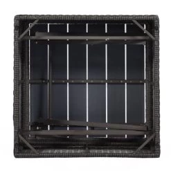 4pc Outdoor Wicker Rectangle Daybed With Canopy & Cushions - Blue - GODEER -Quality Garden Outdoor Store GUEST 34f86c28 6c3a 4fb3 8a82 f6ffa6b1eebb