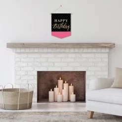 Big Dot Of Happiness Chic Happy Birthday - Pink, Black & Gold - Outdoor Home Decorations - Double-Sided Birthday Party Garden Flag - 12 X 15.25 Inches -Quality Garden Outdoor Store GUEST 3600be97 4a04 4c39 bb7f 612cb6abcc1e
