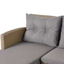 4pc Wicker Patio Conversation Set With Cushions - Beige/Brown - GODEER 25 4pc Wicker Patio Conversation Set With Cushions - Beige/Brown - GODEER -Quality Garden Outdoor Store GUEST 36af892c a979 48fb 9db0 253c79c3edf3