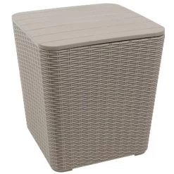 Sunnydaze Decor Sunnydaze Rattan Design Outdoor Side Table With Storage - 11.5-Gal. -Quality Garden Outdoor Store GUEST 38374961 65df 4912 a68e 18fe0b11dcd4
