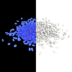 Solar Garden Stones - 500-Pack Glow In The Dark Pathway Pebble Lights - Decorative Glowing Rocks For Flowerbeds And Walkways By Pure Garden (Blue) -Quality Garden Outdoor Store GUEST 38811c92 8eae 4ccc 98d6 86af51501160