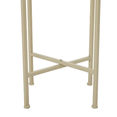 36" Wide Planter Modern Metal Planter Pot Beige - CosmoLiving By Cosmopolitan 4 36" Wide Planter Modern Metal Planter Pot Beige - CosmoLiving By Cosmopolitan - Image 4