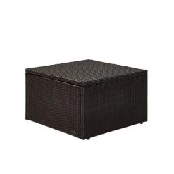 Palm Harbor Outdoor Wicker Ottoman - Gray - Crosley 13 Palm Harbor Outdoor Wicker Ottoman - Gray - Crosley -Quality Garden Outdoor Store GUEST 39ec9ef6 ebae 46ae 9ccc 56fd79ee404b