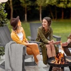 Costway Patio Adirondack Rocking Chair All Weather HDPE Porch Rocker 330lbs Grey Outdoor -Quality Garden Outdoor Store GUEST 3b8cac9d e7bf 4441 89d0 2a53b852a7fe