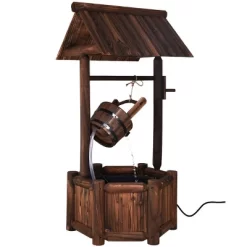 Costway Garden Rustic Wishing Well Water Fountain Wooden Outdoor Electric Backyard Pump -Quality Garden Outdoor Store GUEST 3bb9b819 1154 44eb 9150 2cc5933877ea