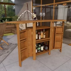 Patio Bar Table Teak - Olivia & May -Quality Garden Outdoor Store GUEST 3d5b1d29 6e6a 4851 9363 acbd38919b6d