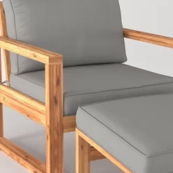 Galia 2pc Square Leg Acacia Wood Chair And Ottoman With Cushions - Brown - Saracina Home 20 Galia 2pc Square Leg Acacia Wood Chair And Ottoman With Cushions - Brown - Saracina Home -Quality Garden Outdoor Store GUEST 3de53d41 3e21 483c b5fd dd00d2e5b95e