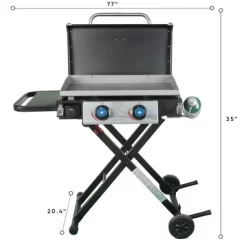 Razor Griddle GGC2030M 25 Inch Outdoor 2 Burner Portable LP Propane Gas Grill Griddle With Top Cover, Wheels, & Storage Shelf For BBQ Cooking, Black 6 Razor Griddle GGC2030M 25 Inch Outdoor 2 Burner Portable LP Propane Gas Grill Griddle With Top Cover, Wheels, & Storage Shelf For BBQ Cooking, Black -Quality Garden Outdoor Store GUEST 3e58bd0c 05c9 450d 97f9 c761548f33c8