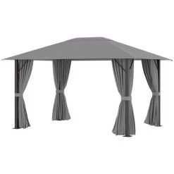 Outsunny 13' X 10' Patio Gazebo Outdoor Canopy Shelter With Sidewalls, Vented Roof, Aluminum Frame For Garden, Lawn, Backyard And Deck -Quality Garden Outdoor Store GUEST 3e95813c 1cca 437e 94af 1fd7778dedf2