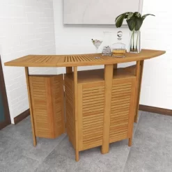 Patio Bar Table Teak - Olivia & May -Quality Garden Outdoor Store GUEST 3efd1f81 89db 43ac 8fde 094c5ac0f77f