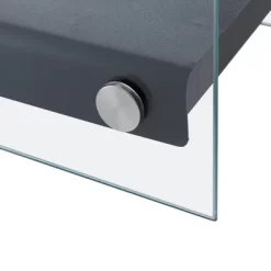 13.25"x7.5" Ventless Smokeless Rectangular Glass & Black Metal Tabletop Fire Pit - Danya B. -Quality Garden Outdoor Store GUEST 3f5d6516 e047 4d24 a7a1 4fad5f11f915