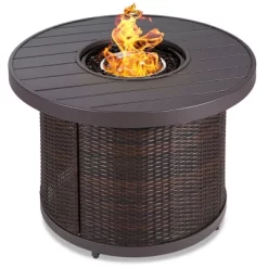 Best Choice Products 32in Round Fire Pit Table, 50,000 BTU Outdoor Wicker Patio Firepit W/ Cover, Tank Holder -Quality Garden Outdoor Store GUEST 3f8bc23e dd9b 4146 b203 77d4a3b15c39