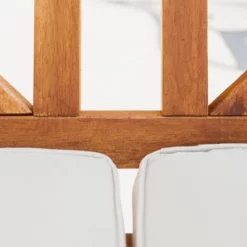 Acacia Wood X-Back Love Seat With Cushions Brown - Saracina Home -Quality Garden Outdoor Store GUEST 4011e201 dc2b 4024 b82d eb79d7cfd72d