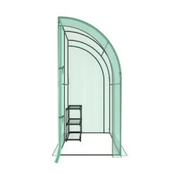 Costway 7'x 3.5'x 7' Lean-to Greenhouse Portable Wall House With Green PE Cover And Shelf -Quality Garden Outdoor Store GUEST 4134ac79 7d81 44f2 bd63 7095ffdfb52b